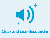 Clear and seamless audio