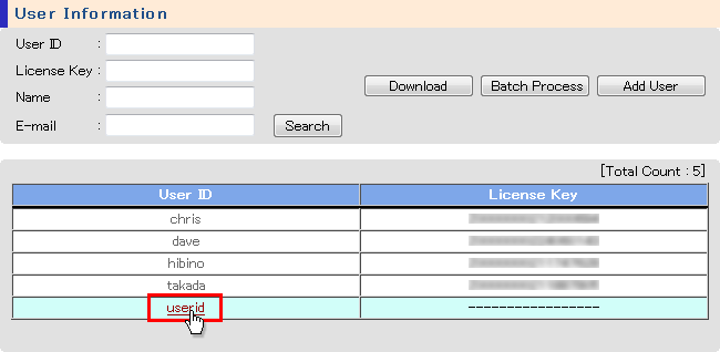 AdminTool Optional feature Online Help - Extra User Registration - Edit ...