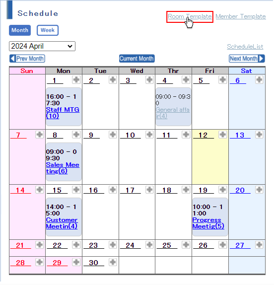 Room Scheduling Template from www.liveon.ne.jp